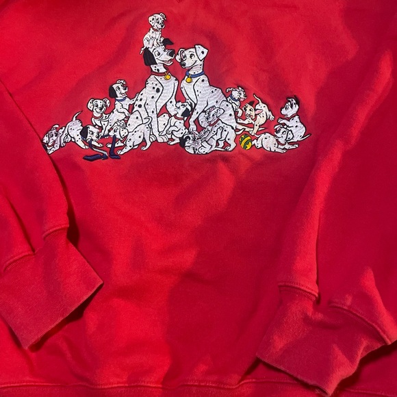 Vintage Disney Embroidered Crewneck Sweatshirt with 101 Dalmatians, Women’s L - Picture 11 of 12